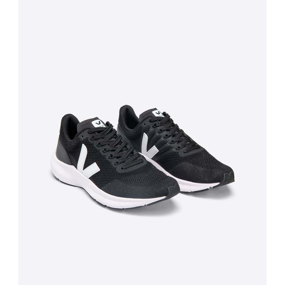 Veja MARLIN V-KNIT Loopschoenen Dames Black/White | BE 379BEX